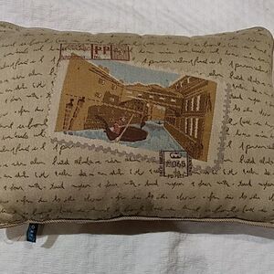 Singapore postage stamp pillow 